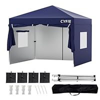 Amazon | CYFIE タープテント 3mx3m ワンタッチテント サイドシート4枚